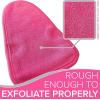 imageDead Skin Exfoliating Mitt Deep Pore Cleansing Exfoliating Glove Pink Large at Home Microdermabrasion Dead Skin Remover for Body  Natural Plant Fibre Shower Gloves Exfoliating for Women and MenPink