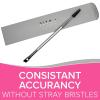 imageNYK1 Angled Eyebrow Brush And Spoolie Combo Precision Applicator Eyelash Brush And Brow Brushes For Eyebrows Grooming ampamp Defining  Dual Ended Eyebrow Spoolie For Filling ampamp Shaping Brows and Lashes