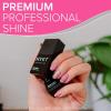 imageNYK1 Nailac Professional Base Coat and Top Coat Clear Gel Nail Polish  Salon Quality Soak Off LED and UV Nail Gel  Shellac Compatible Pack of 2 10ml