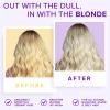 imageNYK1 Purple Conditioner for Blonde Hair 500ml SULFATE FREE Silver Conditioner to Neutralize Bleached Grey ampamp Brassy Yellow Tones  Moisturizing Platinum Blonde Conditioners For Soft ampamp Shiny Hair
