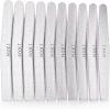 imageProfessional Nail Files Emery Boards  Pack of 10 Strong HIGH Quality Nails Files 100 180 Grit File Emery Boards for Nails Natural Acrylic Nails Nail File Set