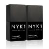 imageNYK1 Nailac Professional Base Coat and Top Coat Clear Gel Nail Polish  Salon Quality Soak Off LED and UV Nail Gel  Shellac Compatible Pack of 2 10ml