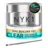 imageNYK1 Nail Force Power Builder Nail Gel with Nailac Base Coat and Top Coat Gel Nail Polish  Salon Quality Nail Repair and Clear Soak Off UV GelNYK1 Nail Force with Brush