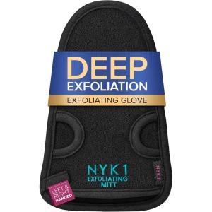 imageDead Skin Exfoliating Mitt Deep Pore Cleansing Exfoliating Glove Pink Large at Home Microdermabrasion Dead Skin Remover for Body  Natural Plant Fibre Shower Gloves Exfoliating for Women and MenBlack