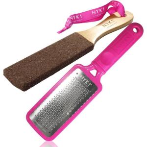 imageNYK1 Pink MEGAFILE Foot File Pedicure Rasp The Original with NYK1 Curved Smoothie Super Sharp Extra Large Micro Files MEGA File Skin Grater Remove Calloused Dry Rough Dead Skin in Seconds Add on ItemPink Megafile With Nyk1 Smoothie